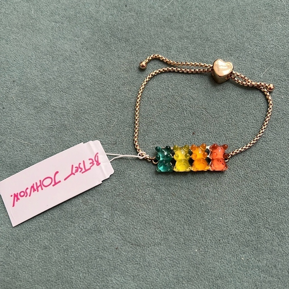 Betsey Johnson Gummy Bear Slide Bracelet New